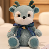 Élan de Noël en peluche personnalisé de haute qualité avec nœud papillon, emballage sur mesure, idéal comme cadeau