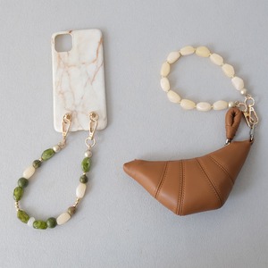 Chaîne <span class=keywords><strong>de</strong></span> perles en acrylique vert, bijoux fantaisie, bracelet perlé, accessoires, sangle <span class=keywords><strong>de</strong></span> téléphone beige, bandoulière pour téléphone, chaîne <span class=keywords><strong>de</strong></span> téléphone, sangle <span class=keywords><strong>de</strong></span> sac - Product Image 4
