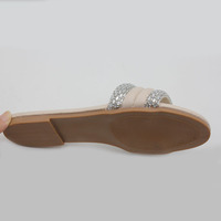 Chaussure Femme Sandales Meilleure Vente Plat Fantaisie Mignon D'été rhinestoneSandals pantoufles pour Femmes barbouche femme tendance