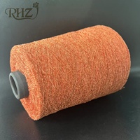 Fil à tricoter RHZ populaire et tendance, 13NM/1, 100% polyester, type chenille.