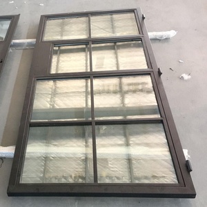 Pháp <span class=keywords><strong>Elegant</strong></span> House Windows Đơn Giản Sắt Cửa Sổ Grills Thiết Kế Wrought Sắt Cửa Kính - Product Image 6