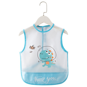 <span class=keywords><strong>Bavoir</strong></span> sans manches imperméable et anti-salissure en maille respirante pour <span class=keywords><strong>bébé</strong></span> à motifs de dessins animés pour garçons et filles Style mince d'été - Product Image 5