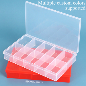 SUNSHING 10 Compartment Transparent Plastic <b>Storage</b> <b>Box</b> <b>Small</b> Parts Assortment Case for Buttons Screws Tackle Fishing Pill - Product Image 3