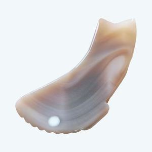 Herramienta de raspado Gua Sha de jade natural en forma de cuchillo - Product Image 5