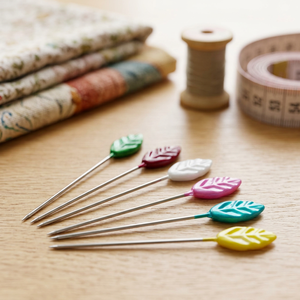 AA0072 Bead <b>Pins</b> Leaf style style | Head <b>Pins</b> Peach Heart | For Dressmaker, Craft, <b>Sewing</b> Project and DIY Decoration - Product Image 4