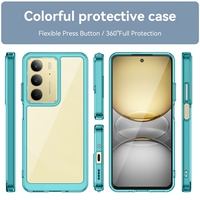 Nouveau populaire antichoc Transparent clair dur Pc + tpu pare-chocs couverture de téléphone de protection pour Realme C75 étui de haute qualité