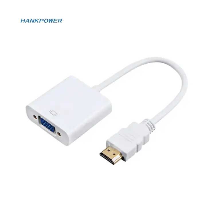 Adaptateur HD-MI mâle vers VGA femelle convertisseur de câble HDTV VGA avec port audio et port de charge