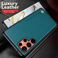 Coque de téléphone personnalisable antichoc en cuir PU et TPU+acrylique, style tendance, pour A57A37
