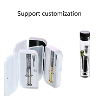 Seringue en verre de 1 ml avec embout Luer Lock pour distillat d'huile, personnalisable et emballée individuellement