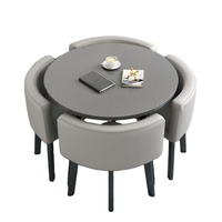 Prix d'usine en gros pour des ensembles de tables à manger modernes et durables, 4 meubles de salle à manger, y compris des tables et des chaises