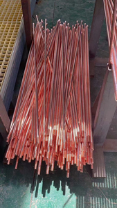 Asta di Messa a <span class=keywords><strong>Terra</strong></span> in Acciaio Ramato da 14,2mm per Protezione da Fulmini 14,2x2440 Scaricatore di Alta Tensione - Product Image 4