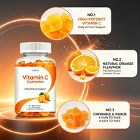 LuvVita OEM Gummies à la vitamine C en marque privée, soutien immunitaire, antioxydant, supplément en gros, végétalien, gummies naturels à la vitamine C