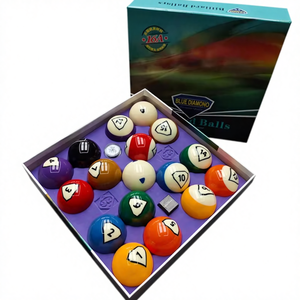 Juego Completo de Bolas de <span class=keywords><strong>Billar</strong></span> de Resina de Alta Calidad BULE DIAMOND ZG-B001 de 16 Piezas, 57.2mm, Hecho en Guangdong, China - Product Image 2