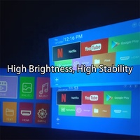 Mini projecteur portable YT200 pour enfants, sans système, sans prise, USB, résolution 1080, lampe LED/LCD, écran miroir, mise au point manuelle, directement de l'usine