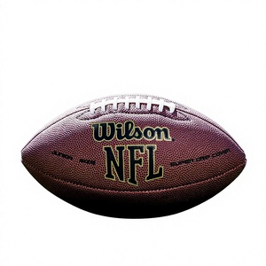 Ballon de football américain de haute qualité, imperméable, cousu à la machine, Queenknow QN-F02, léger, durable, taille 6, en cuir PU, pour intérieur et extérieur - Product Image 1