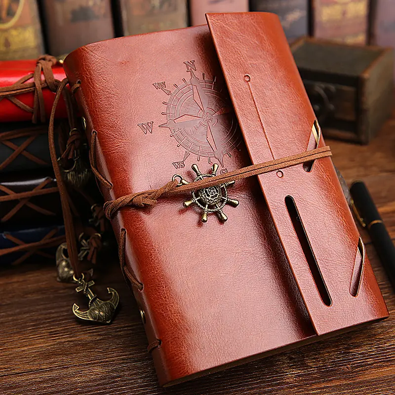Vintage Pirate notebook Huaqi AME01 Fashion Charming Gift Diary Travel Journey Diary Book for gift