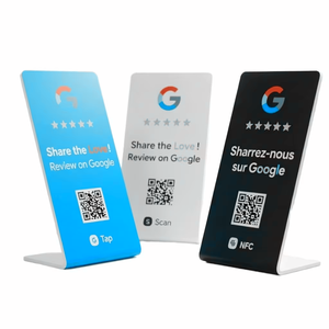 บัตรแชร์โซเชียลมีเดียพลาสติก PVC แบบกำหนดเอง พร้อม NFC พิมพ์สีออฟเซ็ต คิวอาร์โค้ด โลโก้ บาร์โค้ด ปั๊มนูน - Product Image 6