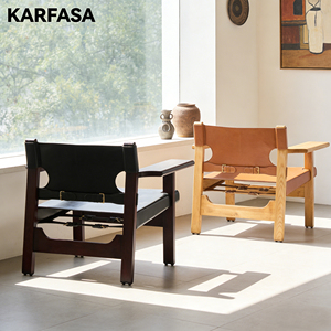Chaise de chasse espagnole de designer nordique, chaise de loisirs en bois massif ciré <span class=keywords><strong>blanc</strong></span>, <span class=keywords><strong>fauteuil</strong></span> à dossier pour salon, ODM/OEM - Product Image 4