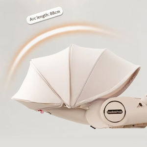 Poussette pliable en alliage d'aluminium à double inclinaison pour bébés <span class=keywords><strong>de</strong></span> 0 à 6 mois, idéale pour les parents au quotidien - Product Image 6