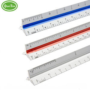 De aluminio de color <span class=keywords><strong>Triangular</strong></span> arquitecto ingeniero <span class=keywords><strong>regla</strong></span> de <span class=keywords><strong>escala</strong></span> - Product Image 3