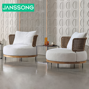 Ensemble de canapés d'extérieur de luxe pour villa, hôtel, jardin, fabrication sur mesure, style européen, meubles d'extérieur en teck, ensemble de canapés de jardin - Product Image 5