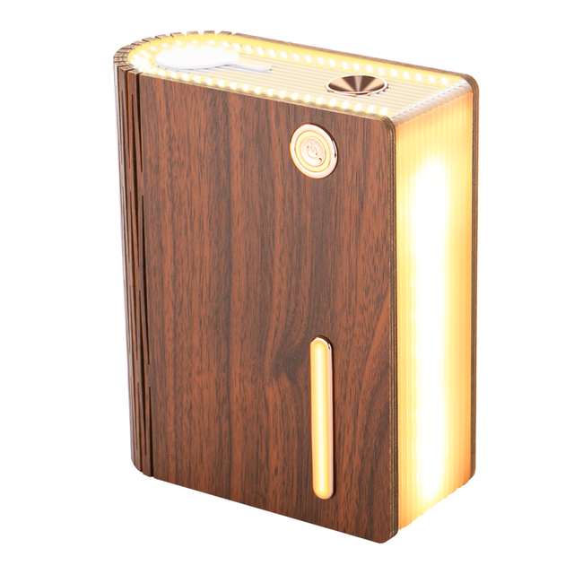 320ML air Humidifier Book LED Warm Light Lamp USB Wood Grain Kids Gift Humidifier Mist air H2o Purifier Diffuser Aroma