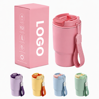 Mug isotherme en acier inoxydable 420 ml/550 ml, tasse à café isolée, couvercle anti-fuite pour les voyages, garde au froid pendant 12 heures