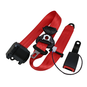 K3 DOT認定3点リトラクターカーシートベルト金属鋼ワイヤースイッチ自動車用 - Product Image 1