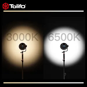 Tolifo 사진 장비, 138W 휴대용 바이 컬러 라이브 필 스튜디오 Led 비디오 라이트