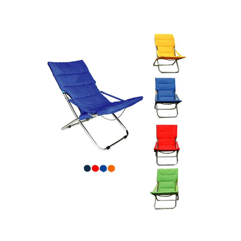 Sillón reclinable plegable para exteriores, tumbona para acampar en la playa y jardín, silla de playa con respaldo para el sol, oficina, descanso para el almuerzo, silla de ocio