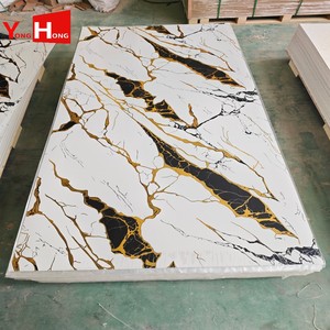 Panneaux muraux PVC UV Yonghong, couleur personnalisée, 1220x2440, 3mm, faciles à nettoyer, pour projets <span class=keywords><strong>de</strong></span> construction, plaques intérieures - Product Image 4