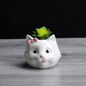 Mini <span class=keywords><strong>pot</strong></span> de fleurs <span class=keywords><strong>en</strong></span> céramique respirant et durable de style <span class=keywords><strong>japonais</strong></span> <span class=keywords><strong>pour</strong></span> plantes de bureau - Product Image 4