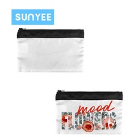 Sacs de toilette et cosmétiques Sunyee en sublimation, impression personnalisée du logo, sac de maquillage en polyester vierge personnalisé en sublimation