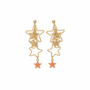 Vendita calda argento minimalista moda orecchini lampadario Trending cerchio conchiglia foglia di strass all'ingrosso - Product Image 2