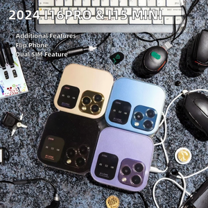 2025 New I16Pro I 15 Pro Max Mini Điện Thoại Không Dây Cho Người Cao Tuổi <span class=keywords><strong>Dual</strong></span> <span class=keywords><strong>Sim</strong></span> Lật Tính Năng Điện Thoại - Product Image 2