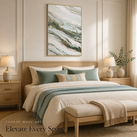 Tableau mural en toile motif géode, veines de marbre, 60x90cm, vert sarcelle et or, pour salon, décoration murale moderne, prêt à accrocher