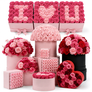 Scatola di Fiori Preservati di Lusso, Rosa Eterna, Decorazione Romantica per la Casa, Regalo di Compleanno, Festa della Mamma, Laurea, Occasioni Speciali - Product Image 2