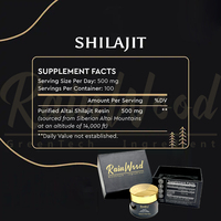 Extrait de Shilajit de l'Himalaya en marque privée, acide fulvique liquide, 50g, résine de Shilajit