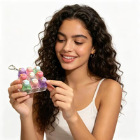 Porte-clés Fidget Toy Clavier RJ Cute Dumpling avec Lumière LED, 9 Boutons Cliquants et Son Clair, Jouet Anti-Stress