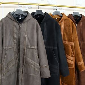 2026 Nuevo Abrigo Largo Kaftan con Capucha para Hombre Musulmán, Cálido, Suave y Grueso, Estilo Casual, Color Sólido, Kimono con Bolsillos y Cremallera para Hombres M137 - Product Image 4