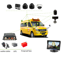 Dashcam Mdvr 4CH WiFi 1080P 720p con GPS DVR móvil Vista en tiempo real por PC/teléfono para monitoreo de vehículos Rastreador DVR para automóvil