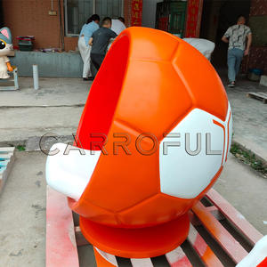 Ev için özelleştirilmiş büyük futbol kanepe açık fiberglas topu modeli alışveriş merkezi dekorasyon heykel stadyum süslemeleri - Product Image 3