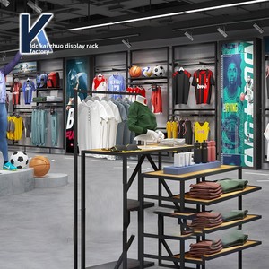 Hiện đại thể thao ngoài trời cửa hàng quần áo hiển thị giá thân thiện với môi tường lưu trữ giá cho quần áo giày và túi hiển thị - Product Image 4