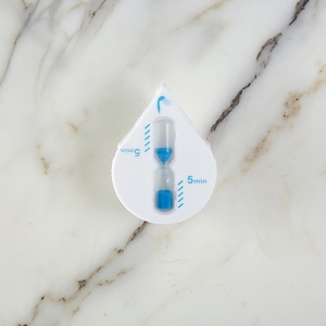 Minuteur de douche rotatif étanche fait main, design goutte d'eau octogonal mignon, minuteur à sable de 5 <span class=keywords><strong>minutes</strong></span> pour salle de bain et brossage des <span class=keywords><strong>dents</strong></span> des enfants - Product Image 5