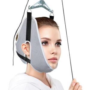 Dispositif de traction cervicale gris clair, cadre portable pour étirement du cou, massage santé, fonctionnement manuel, instrument de classe I - Product Image 1