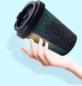 Custom Reusable <b>Bamboo</b> Fiber Coffee Tumbler Eco-Friendly <b>Travel</b> <b>Mug</b> with Leak-Proof Lid 350ml Cartoon Style On-The-Go Drinking - Product Image 2