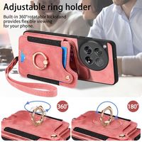 Pour OnePlus 10T 11 12 Retro Ring Multi-Card Luxury Mobile Phone Case PU Leather Magnetic