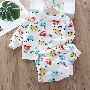 Pijamas al por Mayor <span class=keywords><strong>para</strong></span> Niños, Conjunto <span class=keywords><strong>de</strong></span> Ropa <span class=keywords><strong>de</strong></span> Dormir <span class=keywords><strong>de</strong></span> <span class=keywords><strong>Franela</strong></span> con Dibujos Animados, 2 Piezas, Manga Larga, Pijamas Cálidos <span class=keywords><strong>para</strong></span> Niñas y Niños - Product Image 5