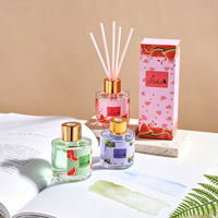 Diffuseur de parfum d'ambiance de luxe à la lavande avec bâtonnets, flacon en verre 150ml/50ml, longue durée, écologique