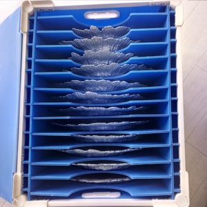 Coroplast chống tĩnh corflute tấm ESD bin hộp chống tĩnh điện <span class=keywords><strong>PP</strong></span> bảng sóng nhựa Hộp bao bì rượu vang với ngăn - Product Image 5